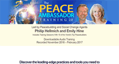 Desktop Screenshot of peaceambassadortraining.com